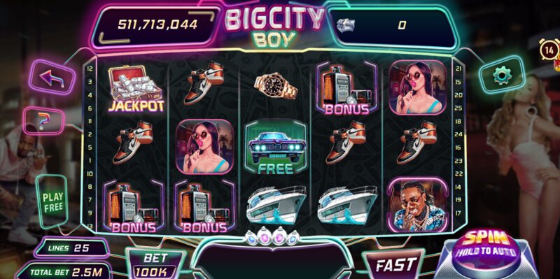 Thông tin chi tiết về game Bigcity Boy Slot Man Club